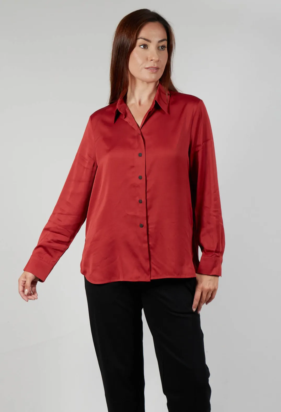 Sarah Pacini Tops^Button Up Shirt in Red