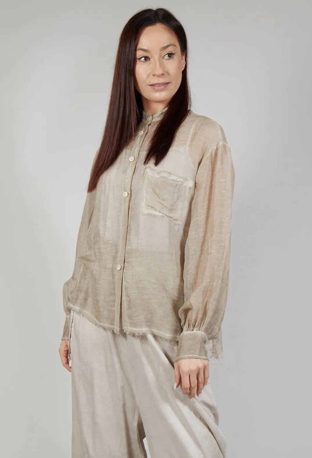 Sanctamuerte Shirts & Blouses^Button Up Shirt in Tinto Freddo Desert
