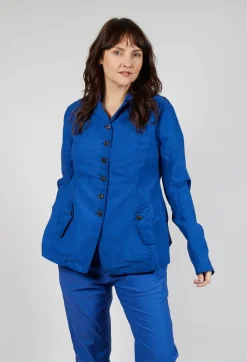 Rundholz Dip Jackets^Button-Up Jacket with Long Length Sleeves in Royal
