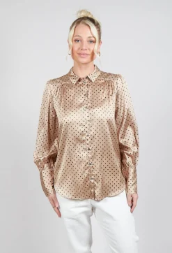 Dea Kudibal Shirts & Blouses^Cadence Shirt with Volume Sleeves in Dot