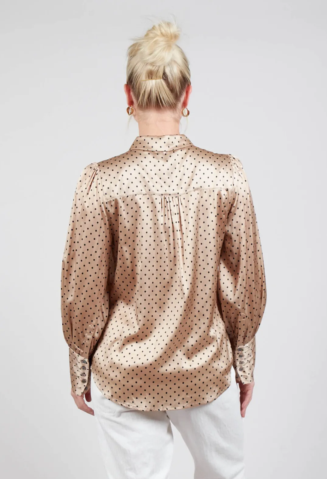 Dea Kudibal Shirts & Blouses^Cadence Shirt with Volume Sleeves in Dot
