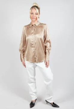 Dea Kudibal Shirts & Blouses^Cadence Shirt with Volume Sleeves in Dot