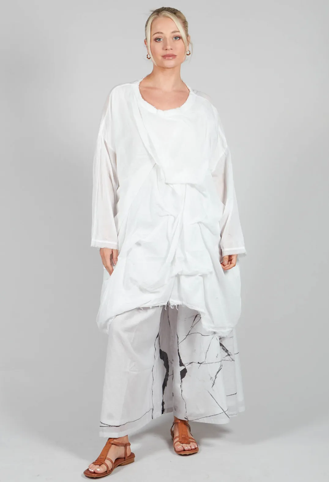 La Vaca Loca Tops^Calle Tunic in Off White