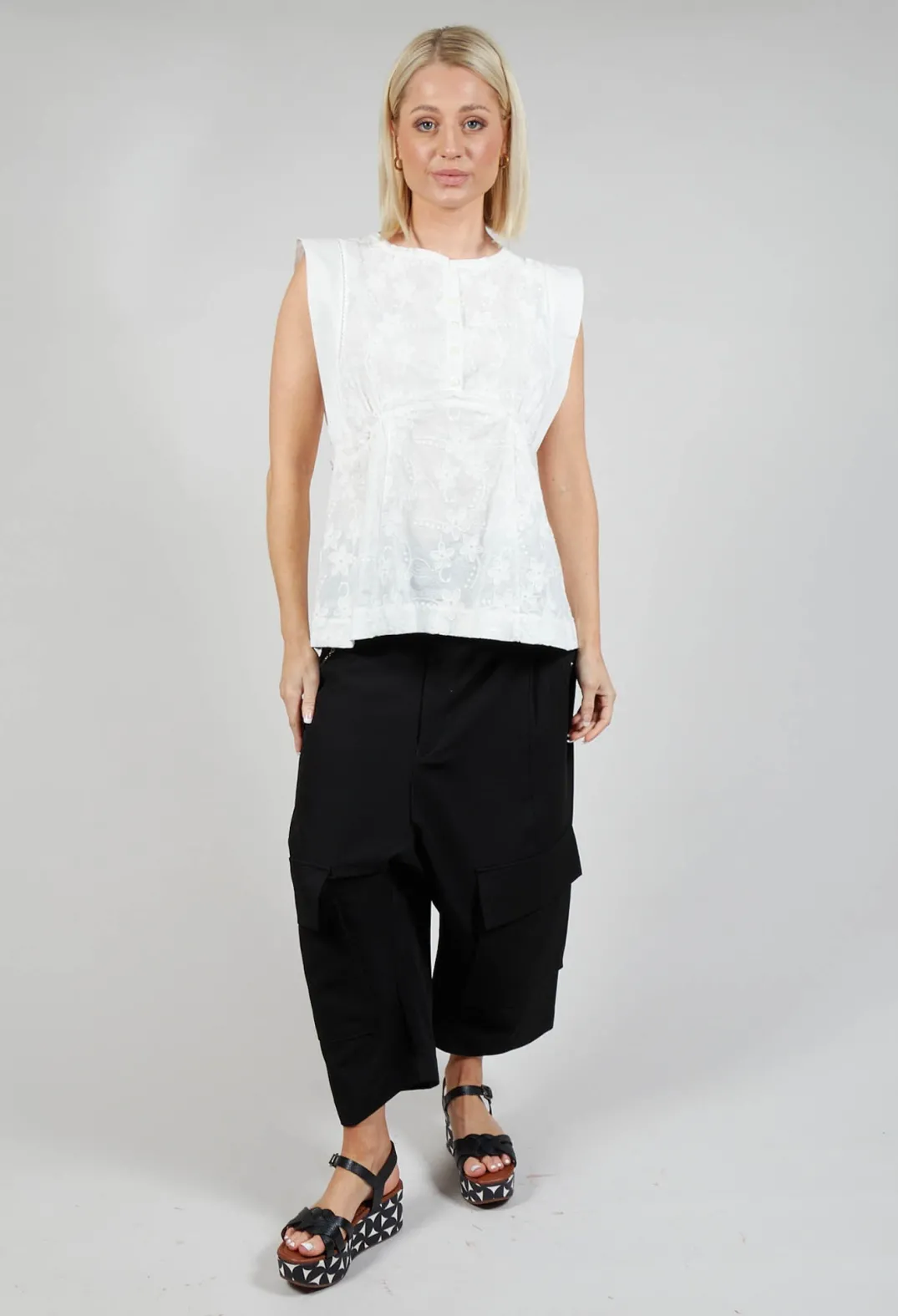 High Tops^Cameo Top in White