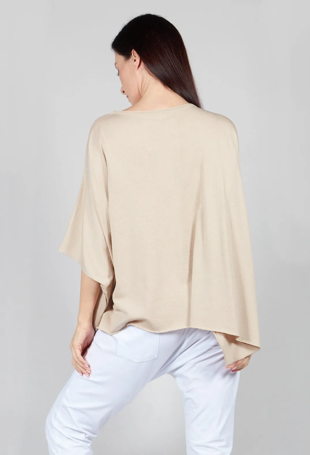 Philomena Christ Jumpers^Cape Style Jumper in Sand