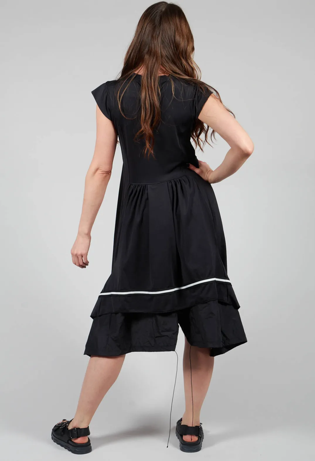Pluslavie Dresses^Capped Sleeve Dress in Black