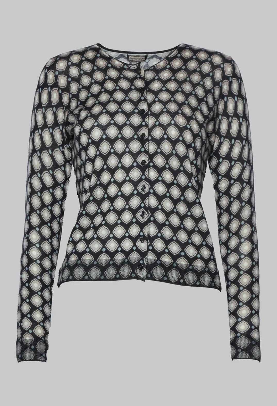 Maliparmi Cardigans^Cardigan Knitted in Nero Beige