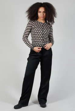 Maliparmi Cardigans^Cardigan Knitted in Nero Beige