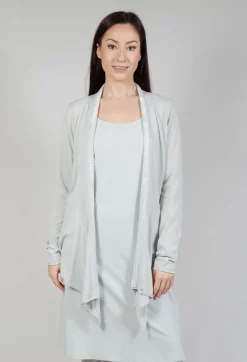 Rundholz Black Label Cardigans^Cardigan with Lettering Detail in Grey Jacquard