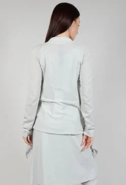 Rundholz Black Label Cardigans^Cardigan with Lettering Detail in Grey Jacquard