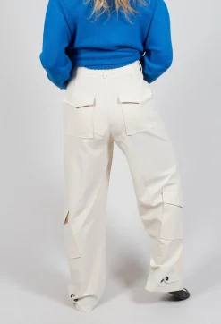 Sfizio Trousers^Cargo Pants in White Swan