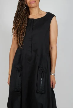 Rundholz Black Label Dresses^Cargo Style Sleeveless Dress in Black