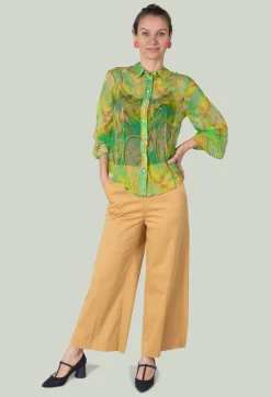 Maliparmi Shirts & Blouses^Carnival Shirt in Verde / Giallo / Rosa