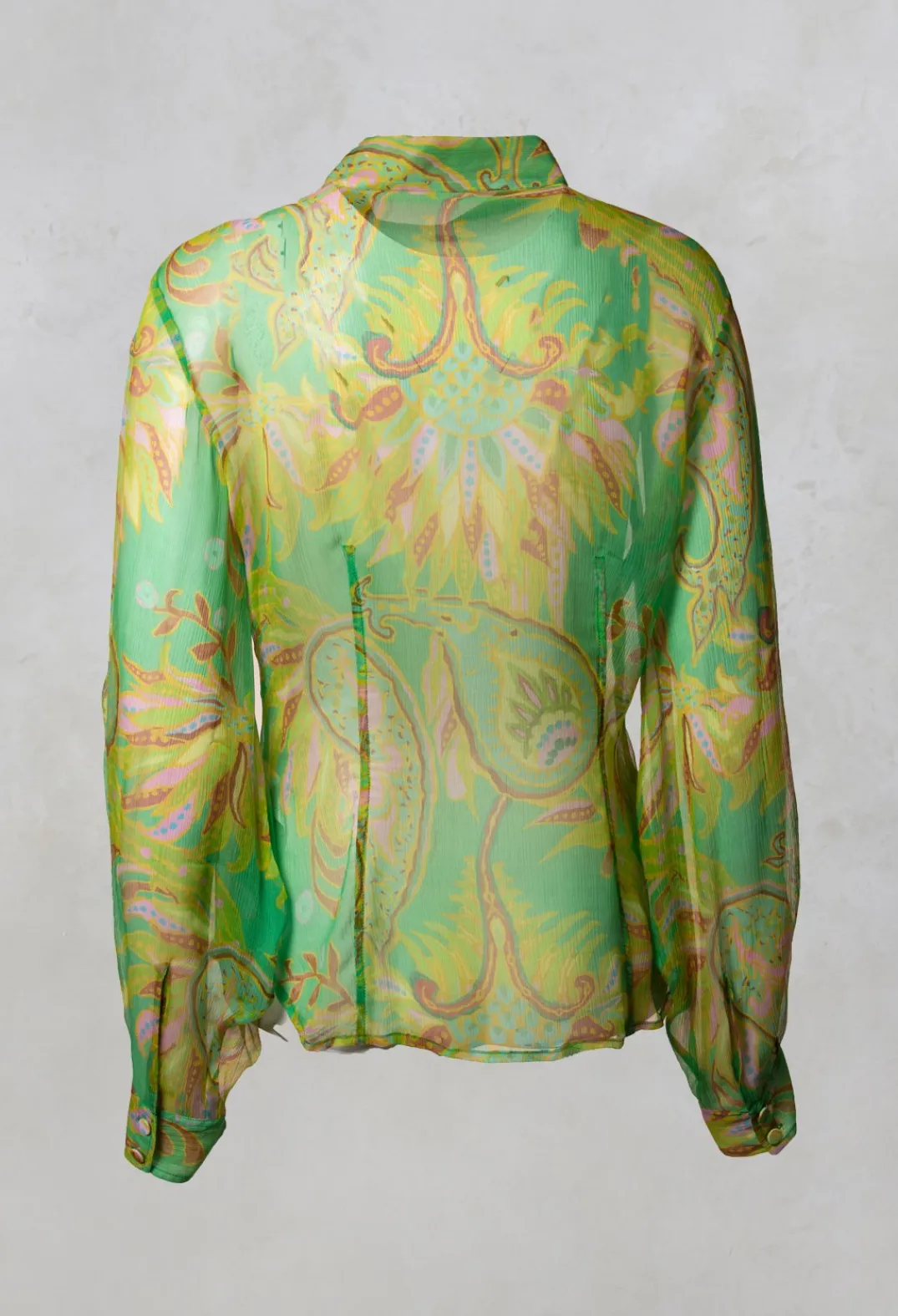Maliparmi Shirts & Blouses^Carnival Shirt in Verde / Giallo / Rosa