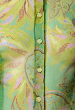 Maliparmi Shirts & Blouses^Carnival Shirt in Verde / Giallo / Rosa