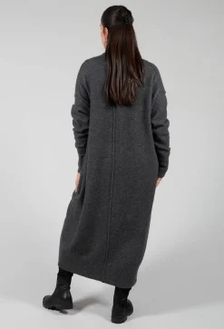 Isabel Benenato Cardigans^Cashmere Long Length Cardigan in Graphite