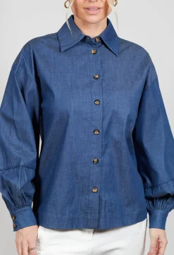 Dea Kudibal Shirts & Blouses^Cassandria Blouse in Chambray Blue