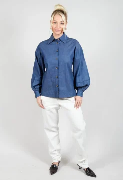 Dea Kudibal Shirts & Blouses^Cassandria Blouse in Chambray Blue