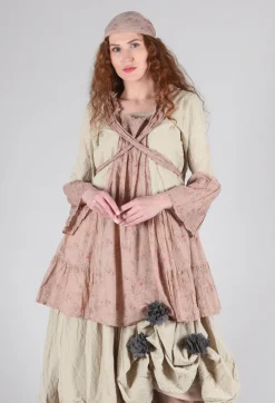 Les Ours Tops^Cassis Blouse in Liberty Pink Print