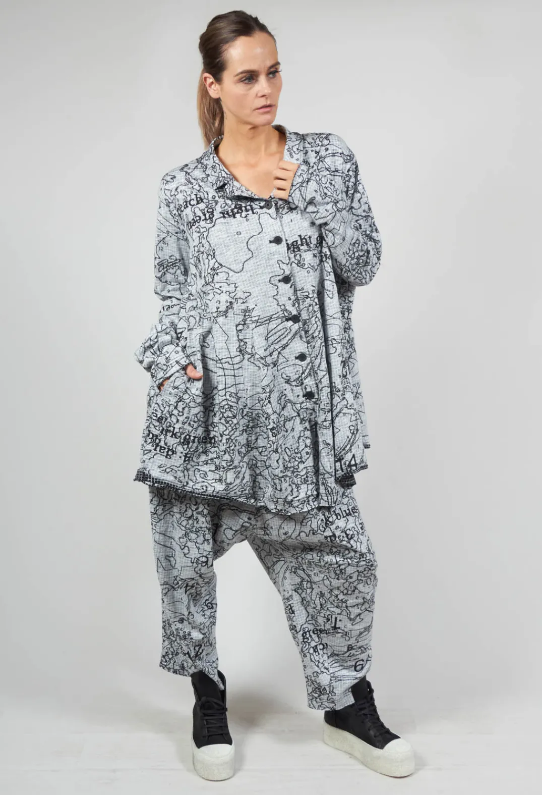Rundholz Black Label Jackets^Casual Fit Jacket in Black Print