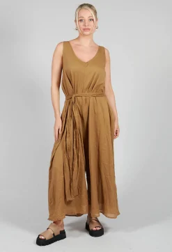 La Vaca Loca Jumpsuits^Ceila Jumpsuit in Dried Tobacco