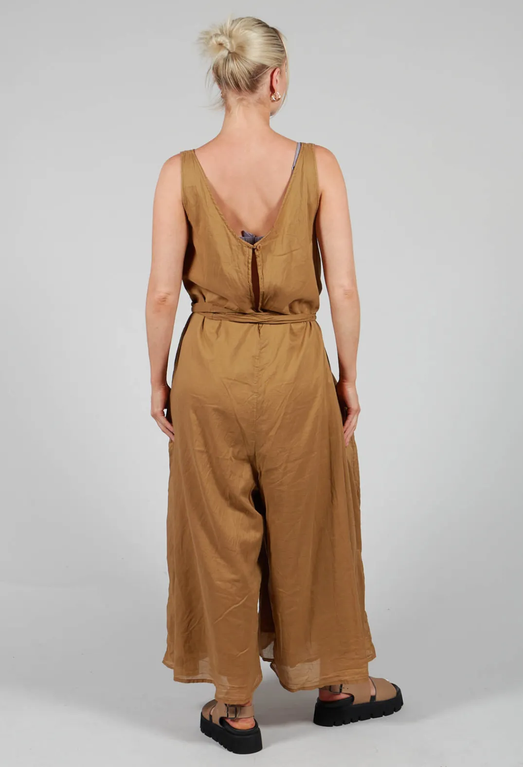 La Vaca Loca Jumpsuits^Ceila Jumpsuit in Dried Tobacco