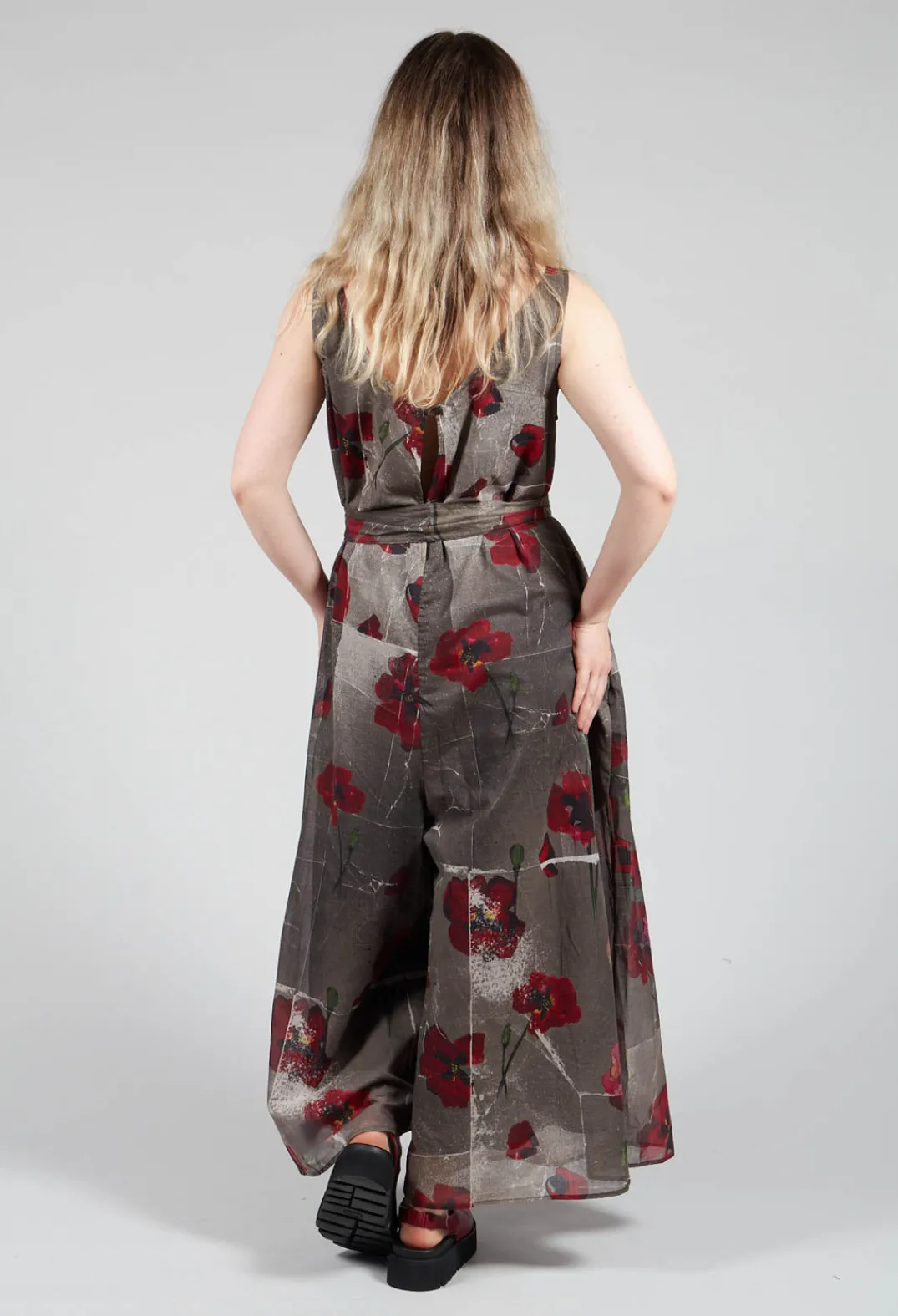 La Vaca Loca Jumpsuits^Ceila Printed Jumpsuit in Shitake Flower