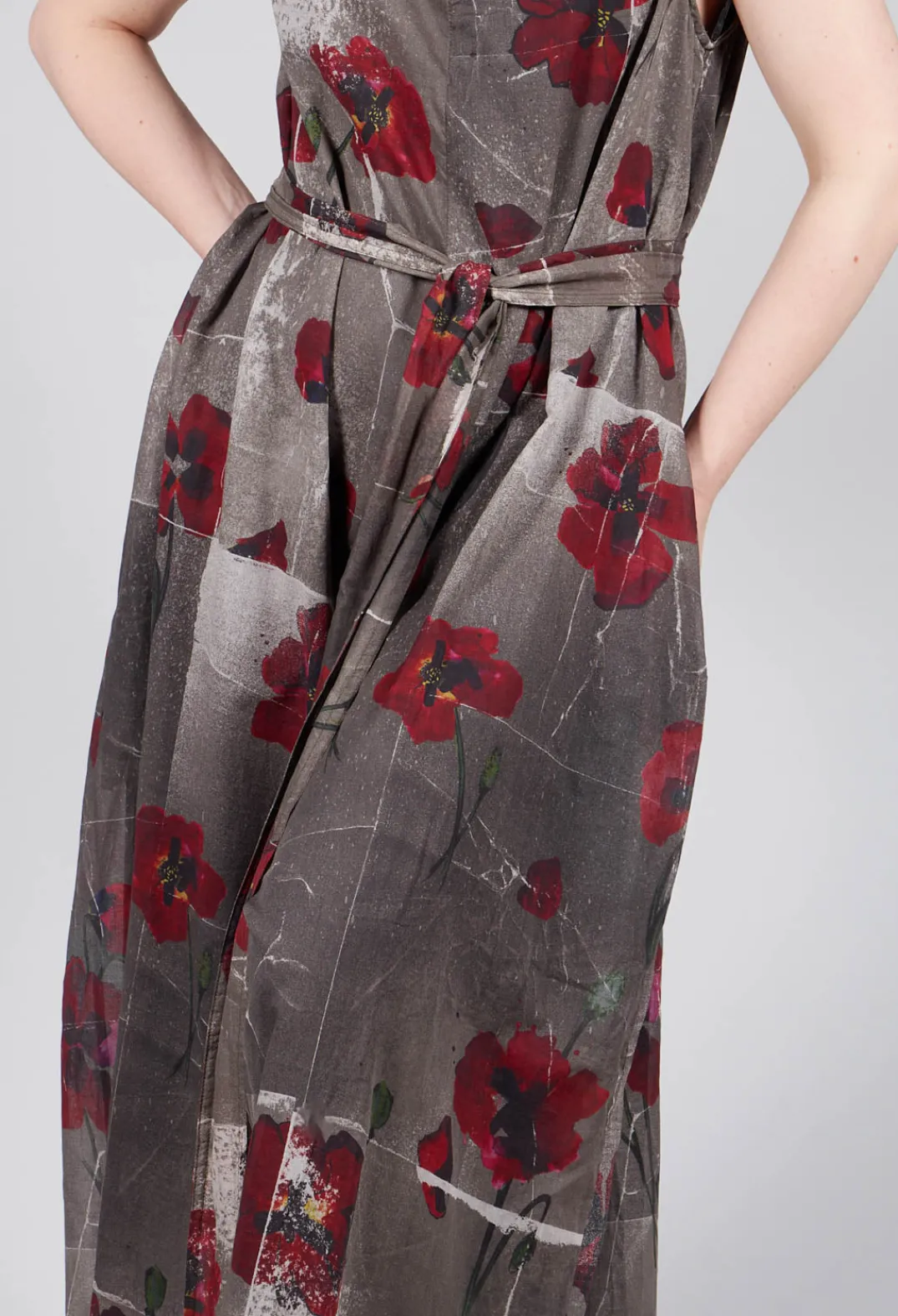 La Vaca Loca Jumpsuits^Ceila Printed Jumpsuit in Shitake Flower