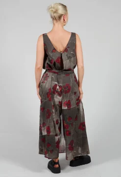 La Vaca Loca Jumpsuits^Ceila Printed Jumpsuit in Shitake Flower