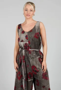 La Vaca Loca Jumpsuits^Ceila Printed Jumpsuit in Shitake Flower