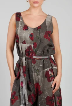 La Vaca Loca Jumpsuits^Ceila Printed Jumpsuit in Shitake Flower