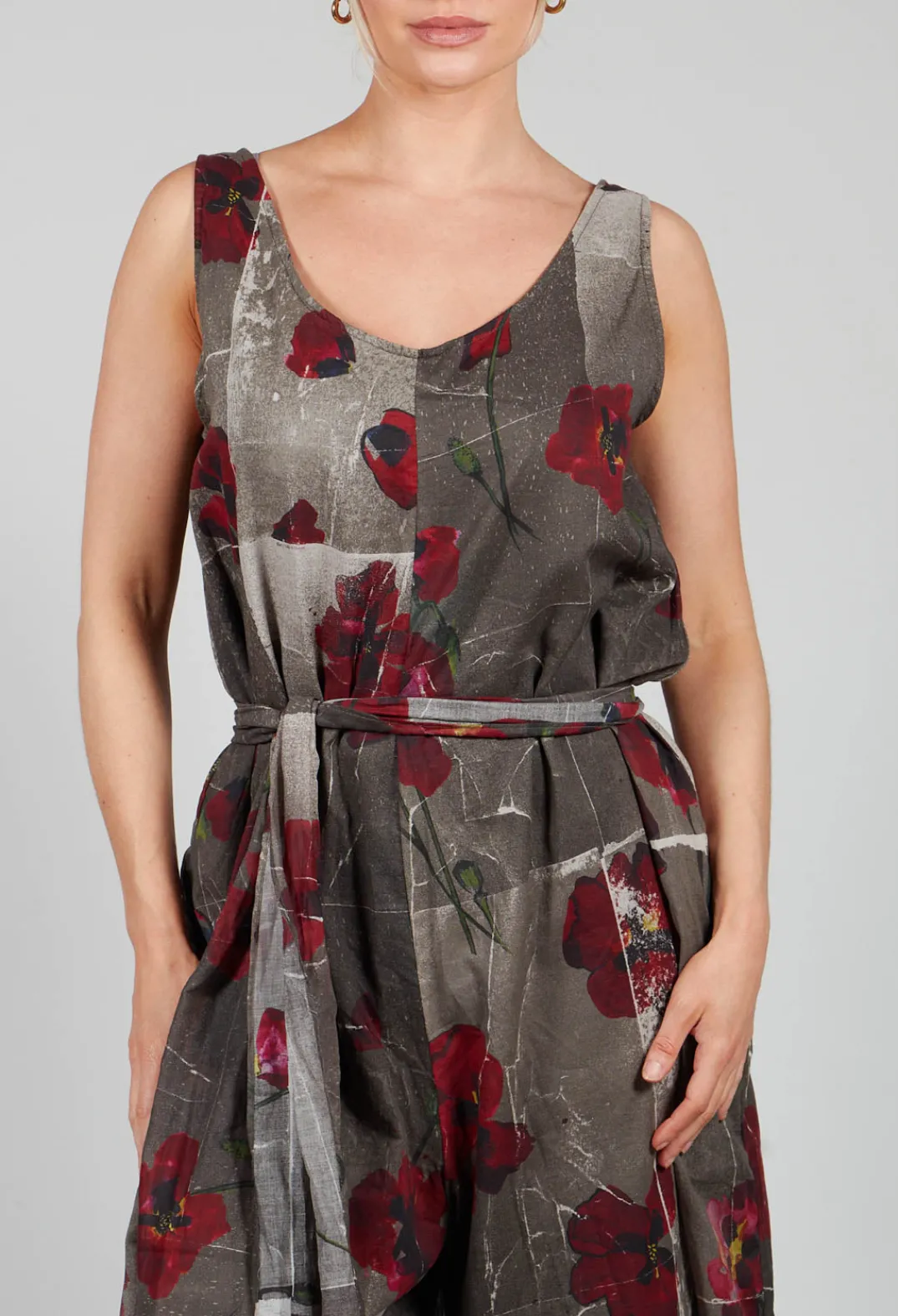 La Vaca Loca Jumpsuits^Ceila Printed Jumpsuit in Shitake Flower