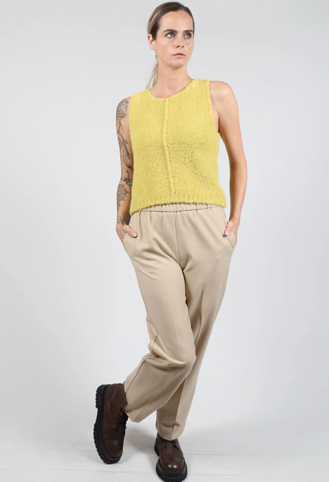 Fringe Tops^Celia Tank in Yellow