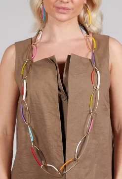 Miriamnori Necklaces^Chain Links Necklace in Multicolour