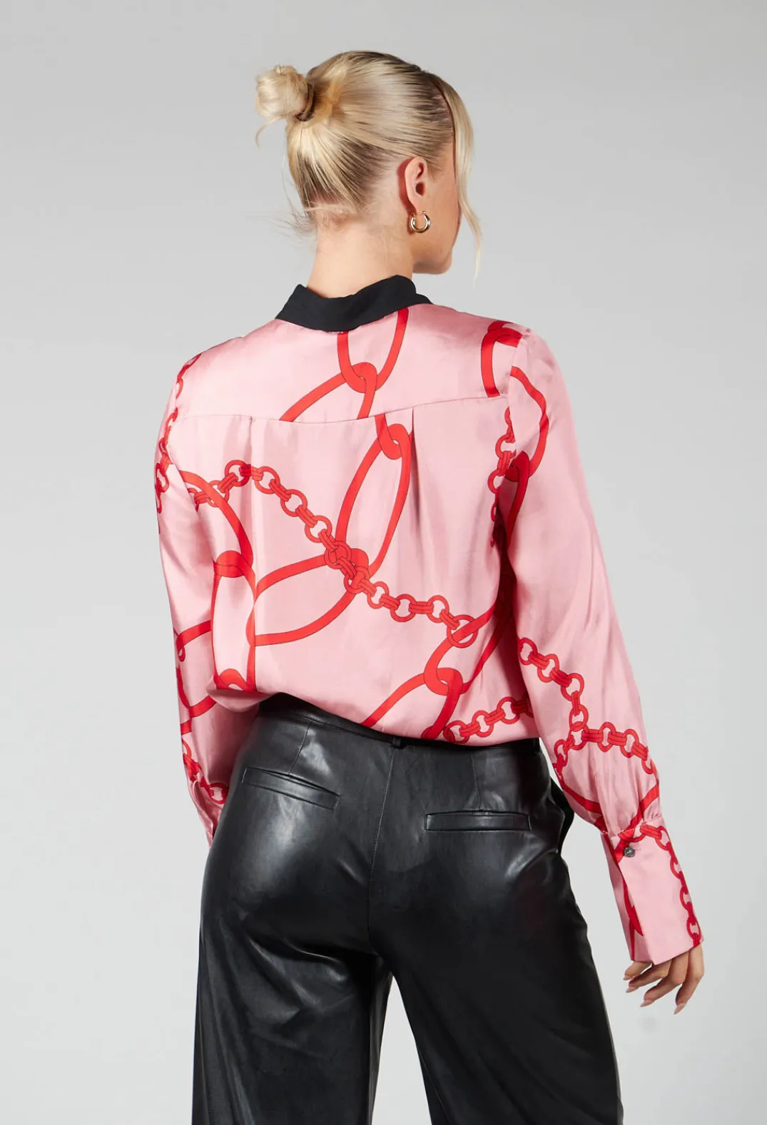 Beatrice B Co-ords & Suits^Chain Print Shirt in Pink