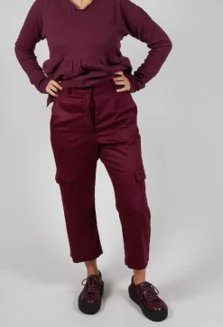 Rundholz Mainline Trousers^Check Print Trousers in Merlot