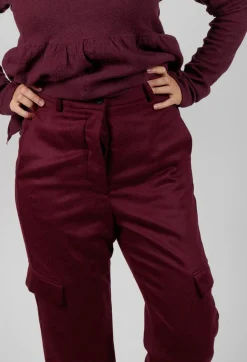 Rundholz Mainline Trousers^Check Print Trousers in Merlot