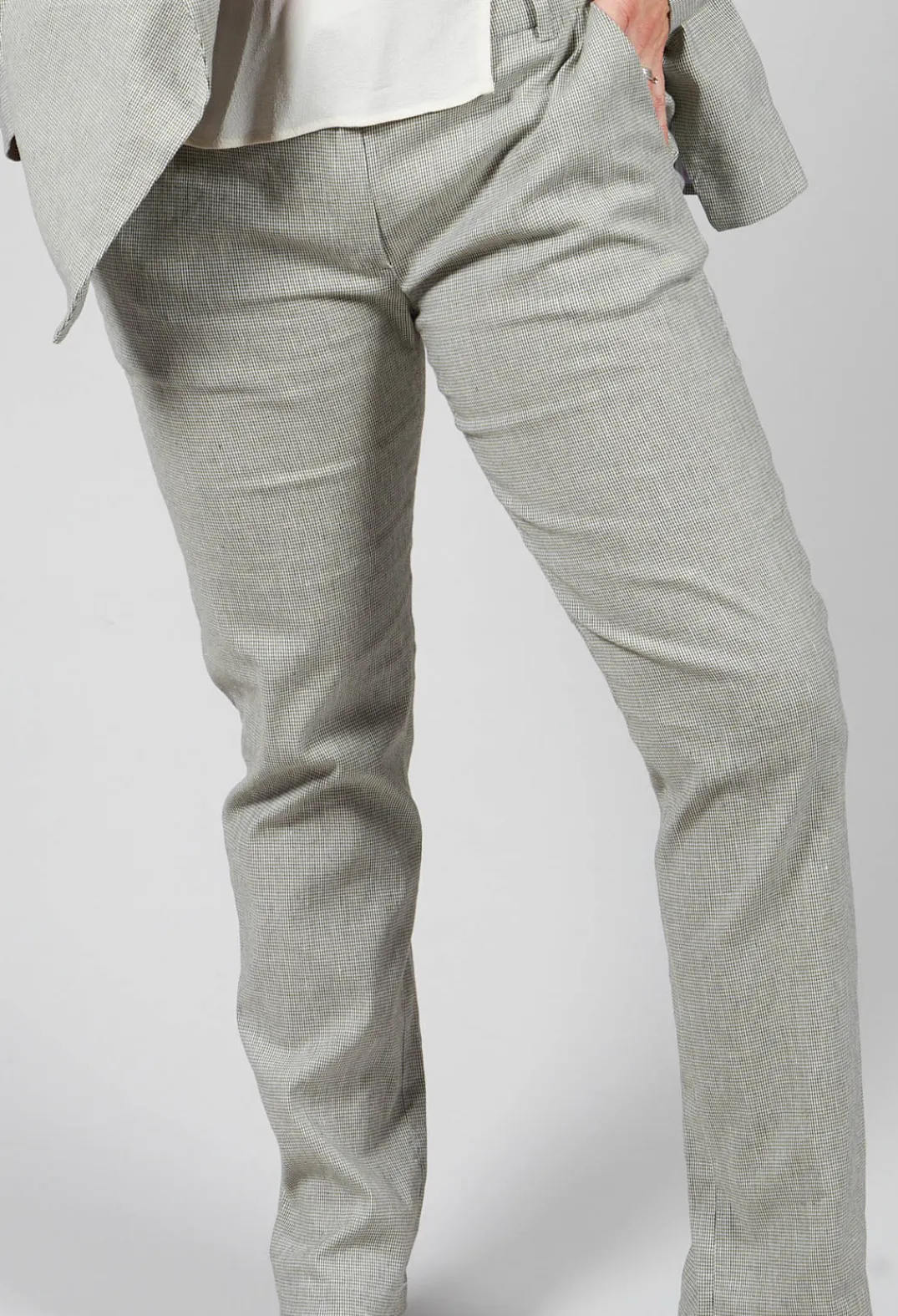 Niù Co-ords & Suits^Checked Tailored Trousers in Alga