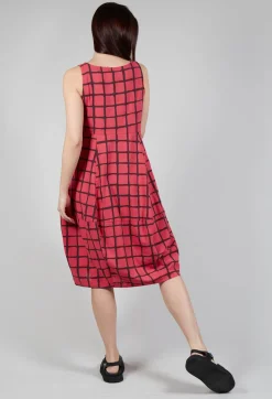 Thing Tops^Checkered Vest Top in Chili