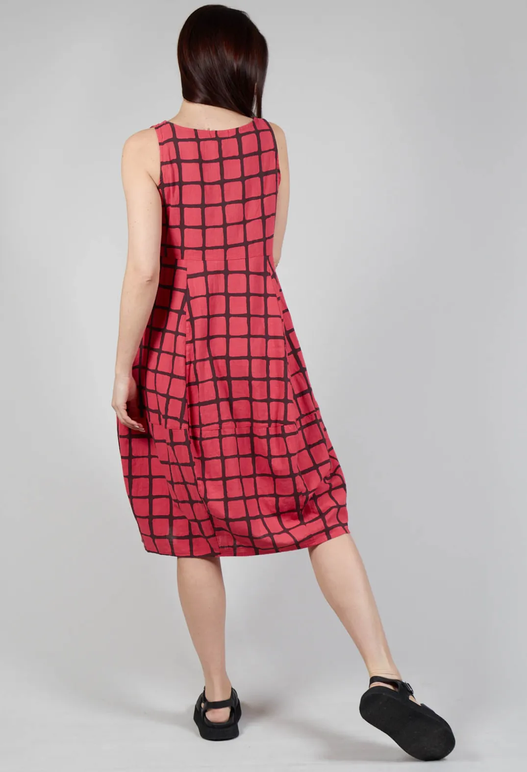 Thing Tops^Checkered Vest Top in Chili
