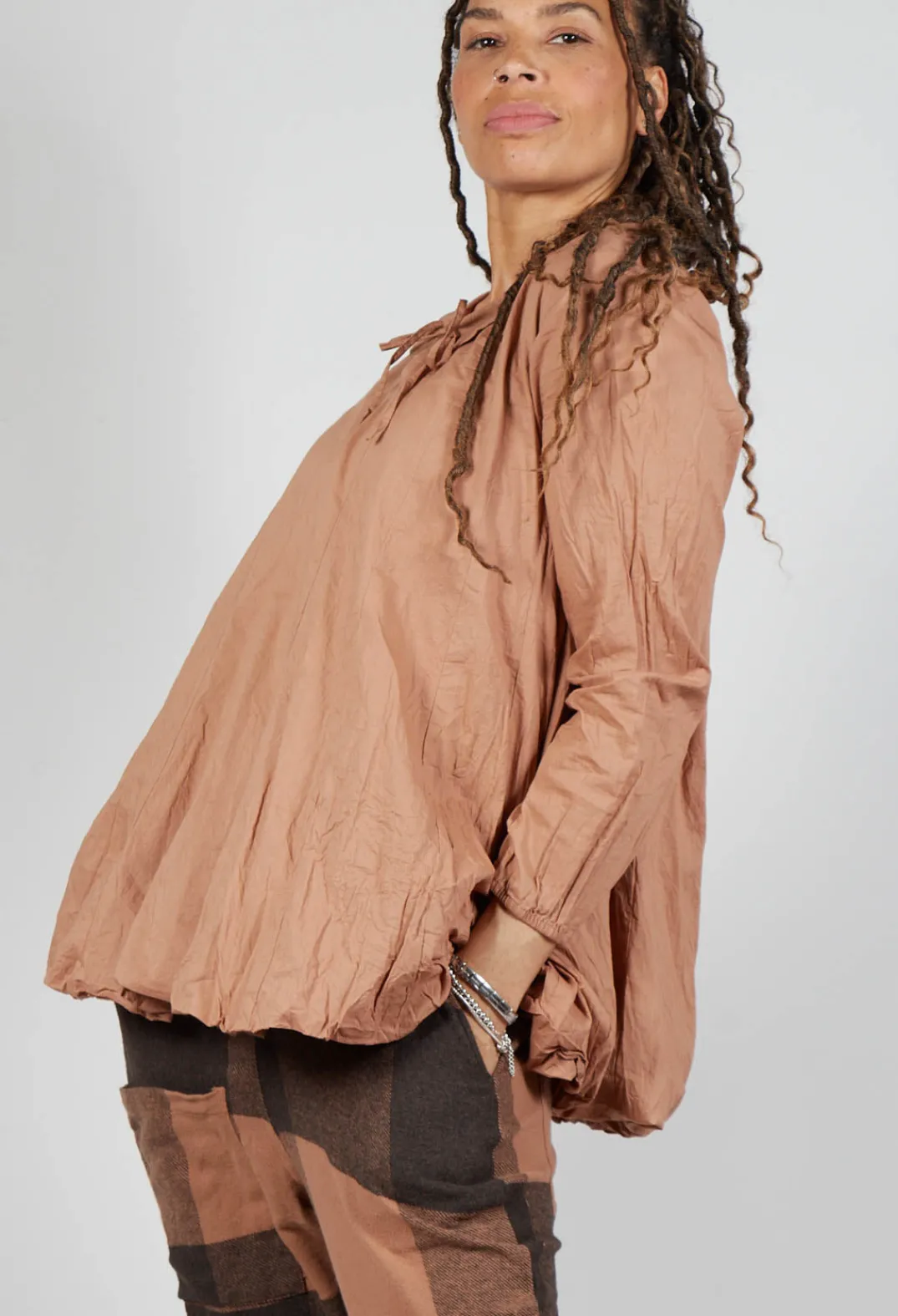 Les Ours Shirts & Blouses^Chicore Tunic Blouse in Coton Macaron