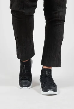 IXOS Trainers^Chunky Mesh Trainers with Zip in Nero