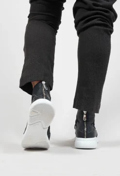 IXOS Trainers^Chunky Mesh Trainers with Zip in Nero