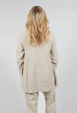 Rundholz Mainline Jumpers^Chunky Roll Neck Jumper in Bone Mel