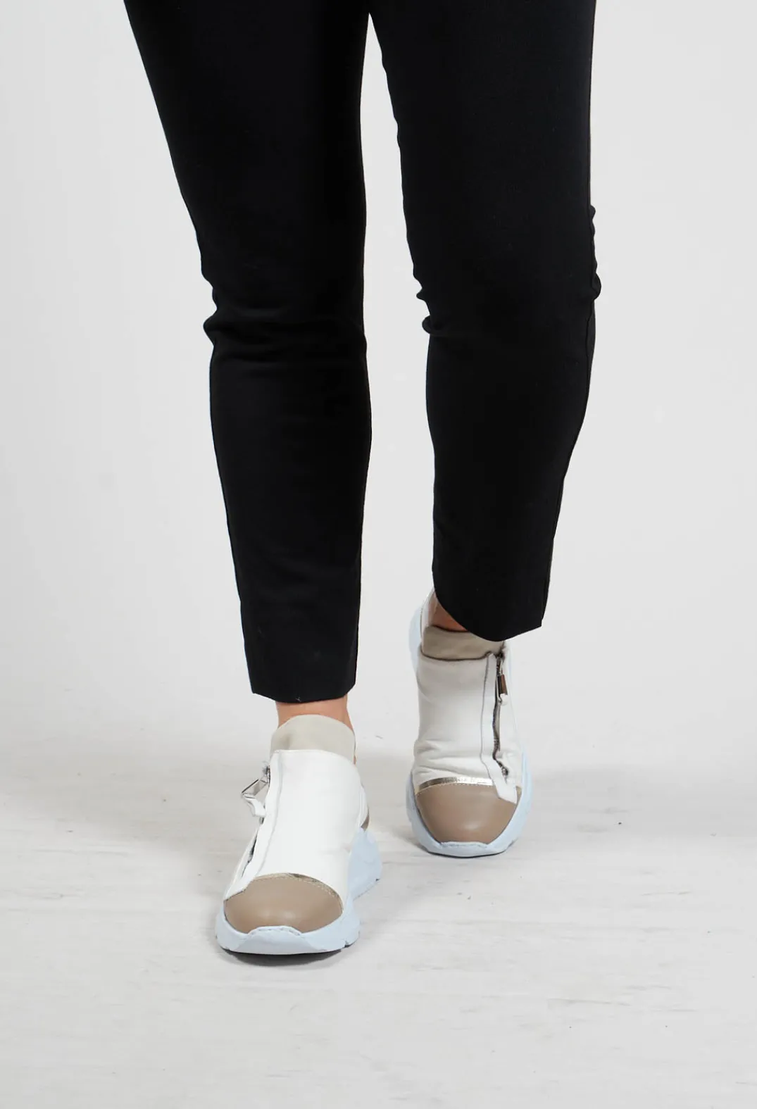 Malloni Trainers^Chunky Slip On Trainers with Metallic Detail in Pamplona Corda
