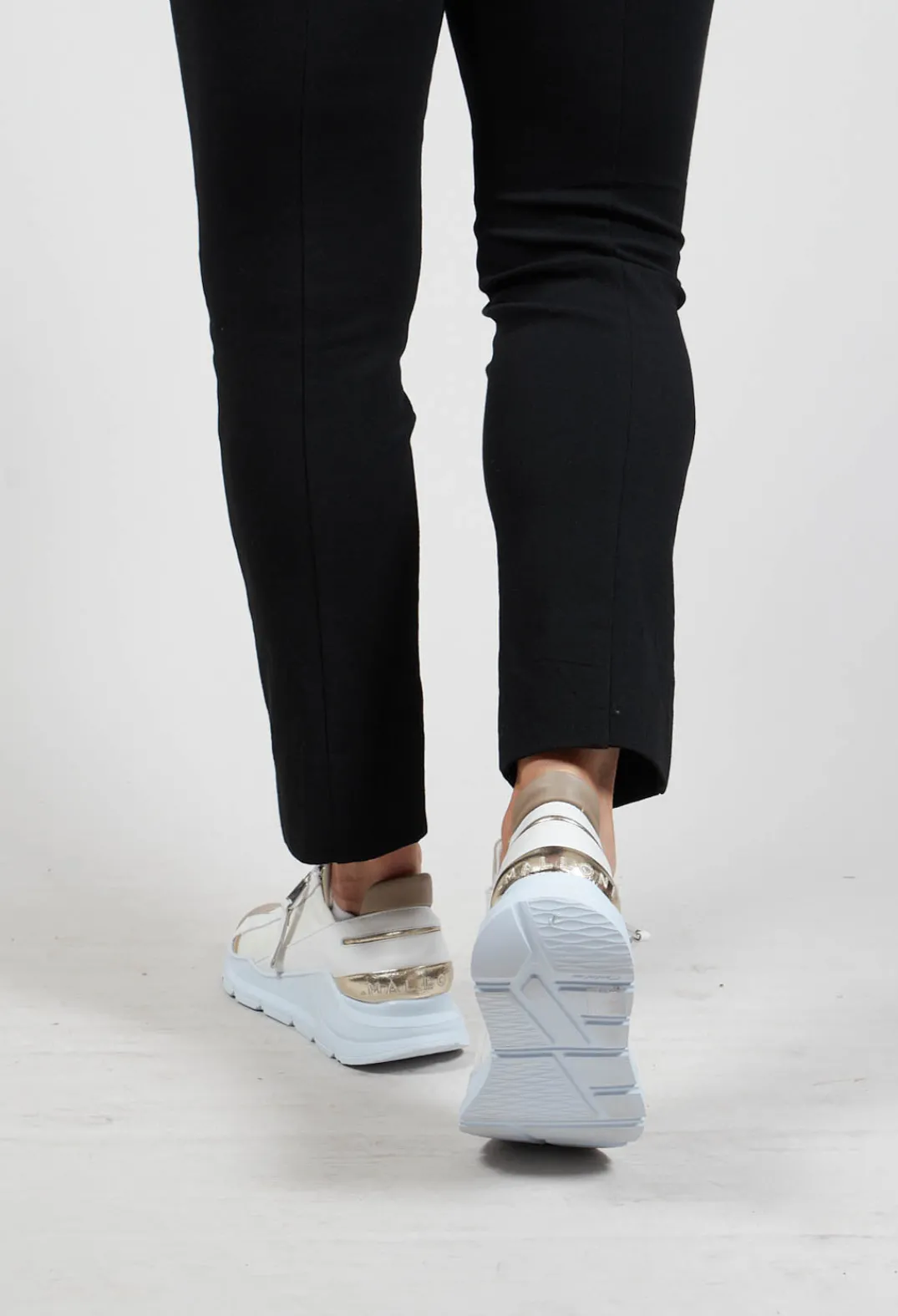 Malloni Trainers^Chunky Slip On Trainers with Metallic Detail in Pamplona Corda
