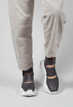Lofina Boots^Chunky Sole Cut Out Boots in Gasoline Fumo