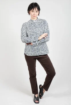 Hannoh Wessel Shirts & Blouses^Cikita Print Shirt in Navy Sticks