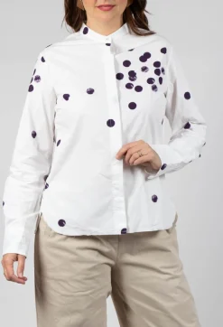 Hannoh Wessel Shirts & Blouses^Cikita Print Shirt in Plum Dots