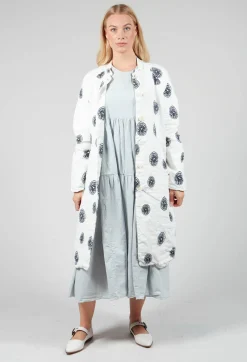 Aequamente Coats^Citrus Print White Coat